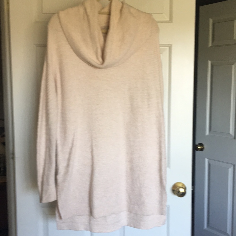 LOFT cowl neck tunic sweater